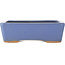 Maceta rectangular azul para bonsái de Hattori - 160 x 115 x 50 mm