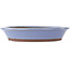 Round blue bonsai pot by Yamaaki - 195 x 195 x 40 mm