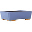 Rectangular blue bonsai pot by Hattori - 160 x 115 x 50 mm