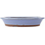 Round blue bonsai pot by Yamaaki - 195 x 195 x 40 mm