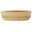 Oval beige bonsai pot by Reiho - 170 x 140 x 38 mm