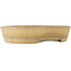 Oval beige bonsai pot by Reiho - 170 x 140 x 38 mm