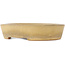 Oval beige bonsai pot by Reiho - 170 x 140 x 38 mm