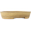 Oval beige bonsai pot by Reiho - 170 x 140 x 38 mm