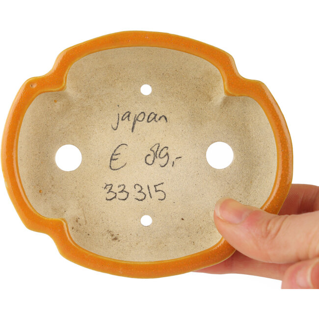 Pot à bonsaï orange mokko - 113 x 95 x 25 mm