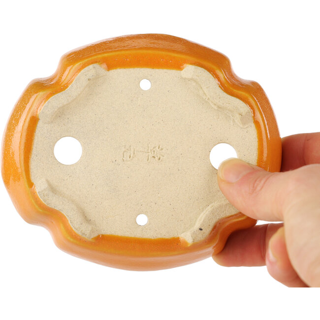 Maceta para bonsái naranja Mokko - 113 x 95 x 25 mm