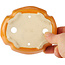Pot à bonsaï orange mokko - 113 x 95 x 25 mm