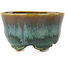 Ronde groene en bruine bonsai pot van Fuka - 80 x 80 x 48 mm