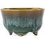 Pot à bonsaï rond vert et marron de Fuka - 80 x 80 x 48 mm