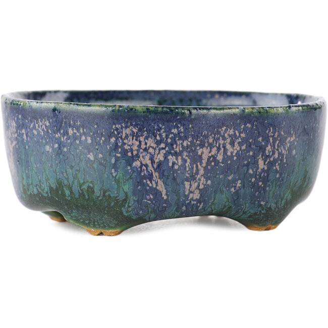 Maceta para bonsái ovalada multicolor azul de Fuka - 70 x 60 x 28 mm