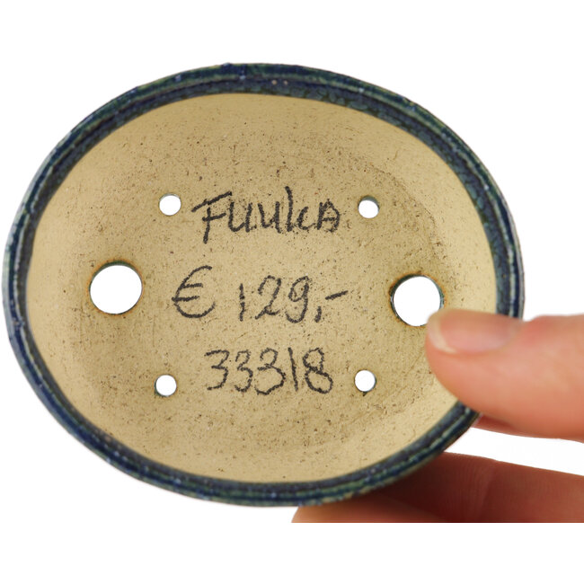 Maceta para bonsái ovalada multicolor azul de Fuka - 70 x 60 x 28 mm
