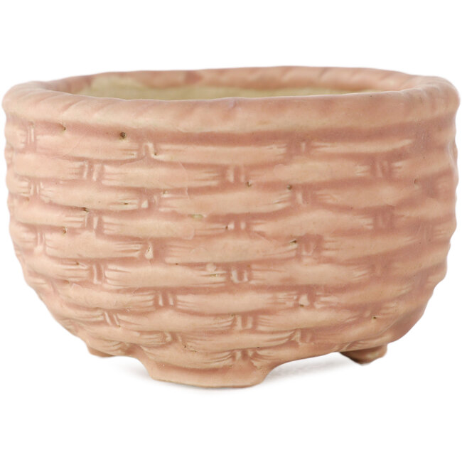 Vaso bonsai rotondo rosa di Tani Ranzan - 55 x 55 x 35 mm