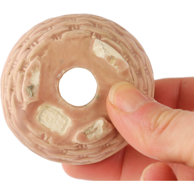 Maceta redonda rosa para bonsái de Tani Ranzan - 55 x 55 x 35 mm