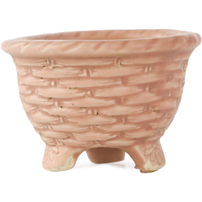 Vaso bonsai rotondo rosa di Tani Ranzan - 57 x 57 x 40 mm