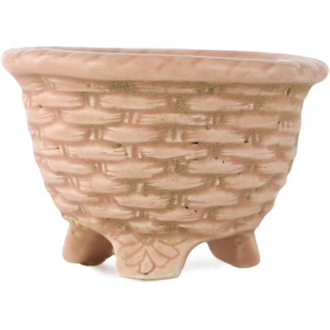 Pot à bonsaï rond rose de Tani Ranzan - 57 x 57 x 40 mm