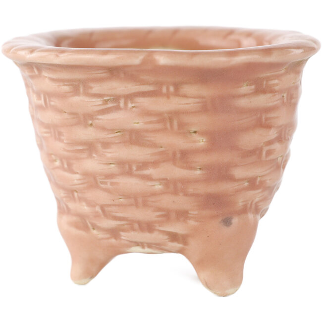 Pot à bonsaï rond rose de Tani Ranzan - 55 x 53 x 40 mm