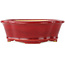 Mokko red bonsai pot by Eime Yozan - 140 x 120 x 50 mm