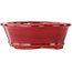 Mokko red bonsai pot by Eime Yozan - 140 x 120 x 50 mm