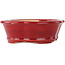 Mokko red bonsai pot by Eime Yozan - 140 x 120 x 50 mm