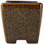 Vaso bonsai quadrato marrone di Eime Yozan - 62 x 62 x 62 mm
