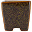 Vaso bonsai quadrato marrone di Eime Yozan - 62 x 62 x 62 mm