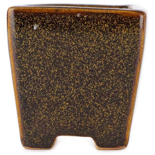 Vaso bonsai quadrato marrone di Eime Yozan - 62 x 62 x 62 mm