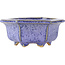 Pot à bonsaï hexagonal violet par Eime Yozan - 105 x 105 x 50 mm