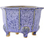 Maceta octogonal para bonsái de color morado de Eime Yozan - 85 x 85 x 60 mm