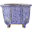 Pot à bonsaï octogonal violet par Eime Yozan - 85 x 85 x 60 mm
