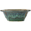 Pot à bonsaï rond vert de Fuka - 160 x 160 x 60 mm