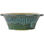 Pot à bonsaï rond vert de Fuka - 160 x 160 x 60 mm