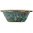 Pot à bonsaï rond vert de Fuka - 160 x 160 x 60 mm