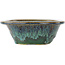 Pot à bonsaï rond vert de Fuka - 160 x 160 x 60 mm
