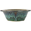 Pot à bonsaï rond vert de Fuka - 160 x 160 x 60 mm