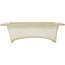 Rectangular white bonsai pot by Fuka - 155 x 110 x 45 mm