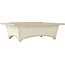Rectangular white bonsai pot by Fuka - 155 x 110 x 45 mm