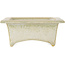 Rectangular white bonsai pot by Fuka - 155 x 110 x 45 mm