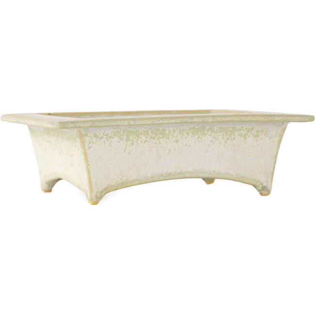 Rechthoekige witte bonsai pot van Fuka - 155 x 110 x 45 mm