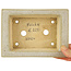 Rectangular white bonsai pot by Fuka - 155 x 110 x 45 mm