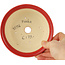 Pot à bonsaï rond rouge de Fuka - 140 x 140 x 70 mm
