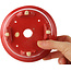 Pot à bonsaï rond rouge de Fuka - 140 x 140 x 70 mm