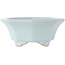 Pot à bonsaï octogonal bleu de Shozan - 130 x 130 x 55 mm