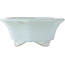 Pot à bonsaï octogonal bleu de Shozan - 130 x 130 x 55 mm