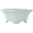 Pot à bonsaï octogonal bleu de Shozan - 130 x 130 x 55 mm