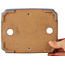 Maceta rectangular azul para bonsái de Yamafusa - 160 x 130 x 30 mm