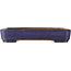 Rectangular blue bonsai pot by Yamafusa - 157 x 125 x 30 mm