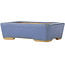 Pot à bonsaï rectangulaire bleu par Hattori - 130 x 90 x 40 mm