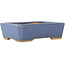 Maceta rectangular azul para bonsái de Hattori - 130 x 90 x 40 mm