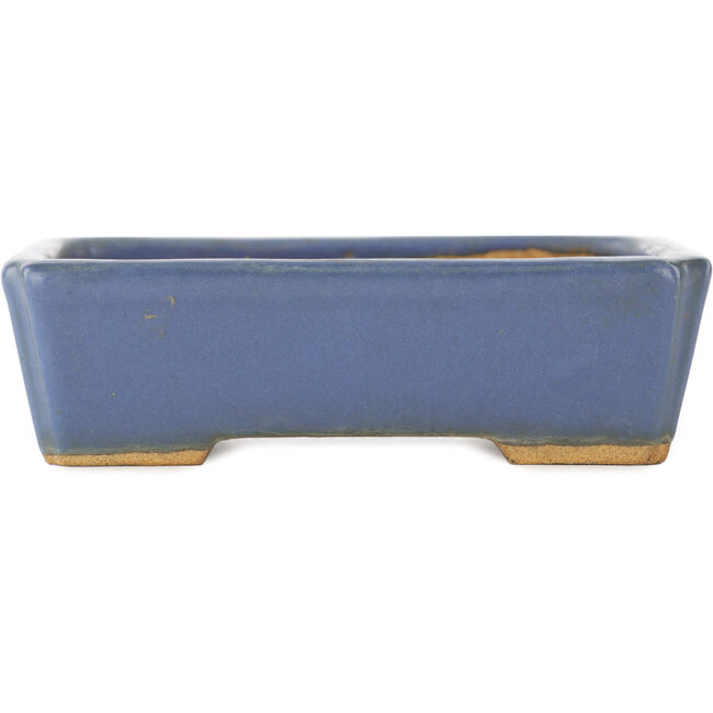 Vaso bonsai rettangolare blu di Hattori - 130 x 90 x 40 mm