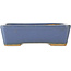 Maceta rectangular azul para bonsái de Hattori - 130 x 90 x 40 mm